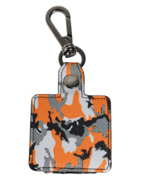 Dolce & Gabbana Dolce & Gabbana Multicolor Camouflage Leather Airpods Men's Case