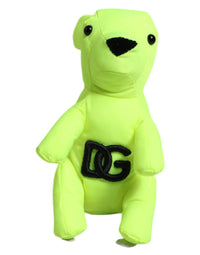 Dolce & Gabbana Green Bear Embroidered Logo Keychain Clasp Men's Keyring