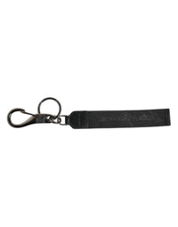 Dolce & Gabbana Dolce & Gabbana Black White DG Logo Silver Men Keychain Polyester Men's Keyring