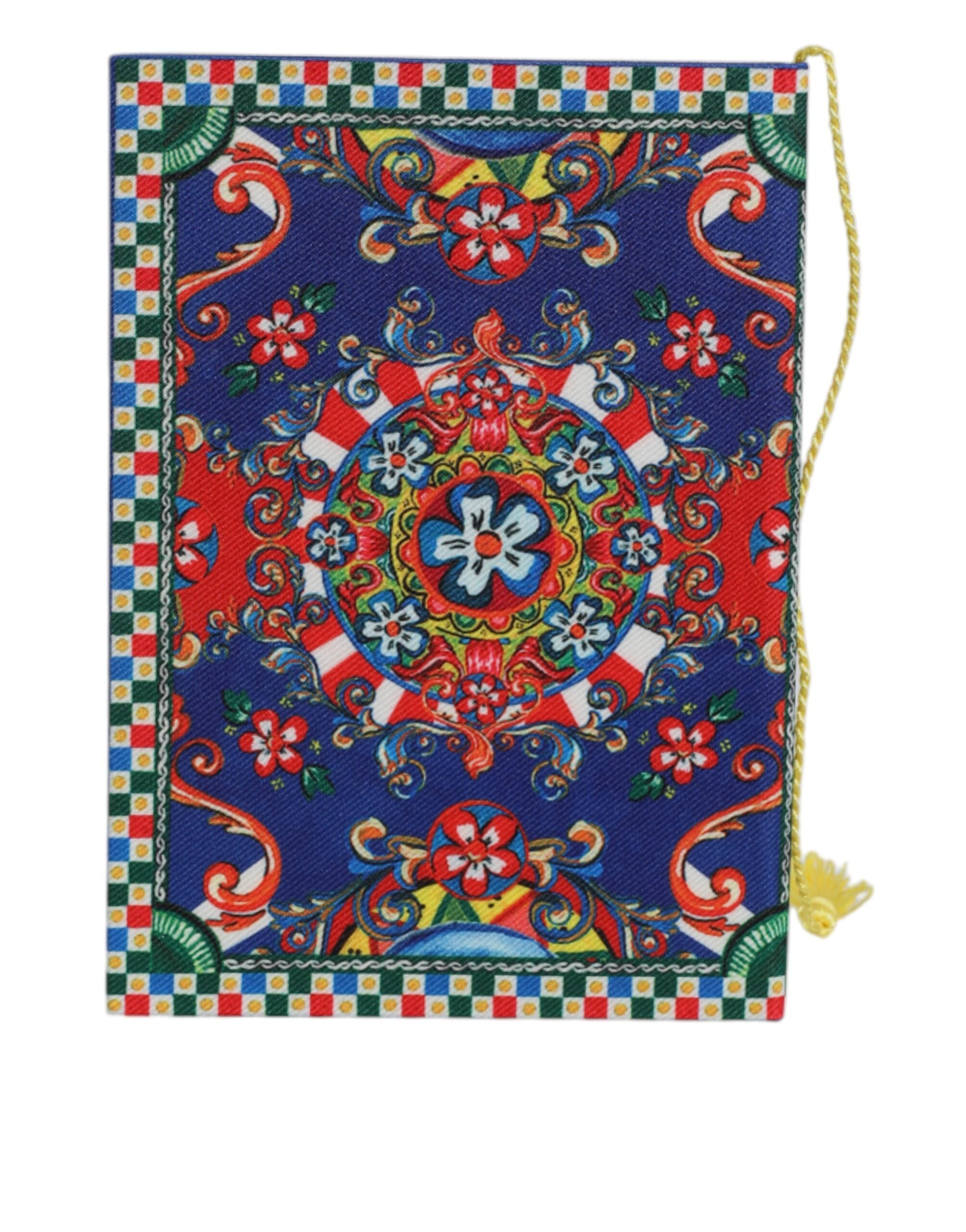 Dolce & Gabbana Dolce & Gabbana Multicolor Polyester Carretto Siciliano Print Men's Notebook