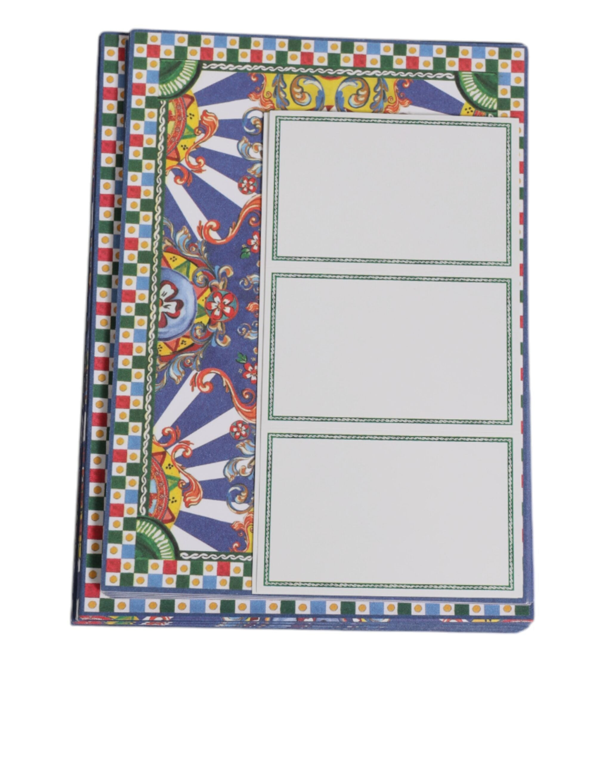 Dolce & Gabbana Dolce & Gabbana Multicolor Carretto Siciliano Envelope Post Card Men's Holder