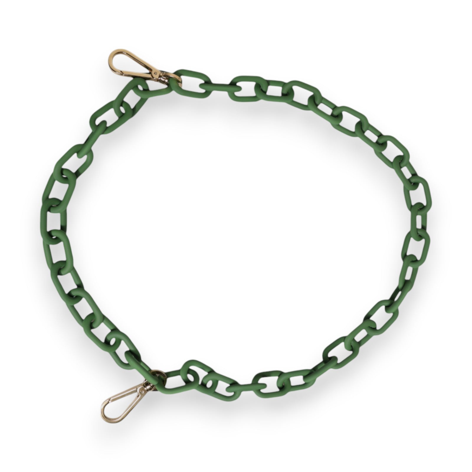 Dolce & Gabbana Dolce & Gabbana Green Plexy Acrylic Chunky Gold Hardware Wallet Men's Chain
