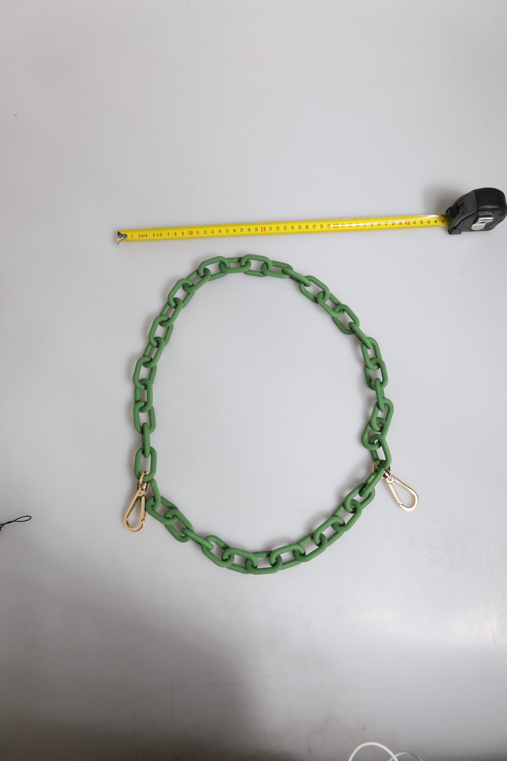 Dolce & Gabbana Dolce & Gabbana Green Plexy Acrylic Chunky Gold Hardware Wallet Men's Chain