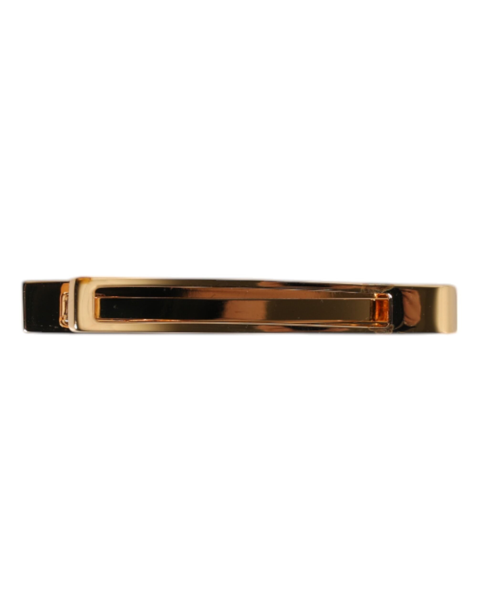 Dolce & Gabbana Dolce & Gabbana Gold Tone Brass Logo Branded Tie Clip Men's Bar