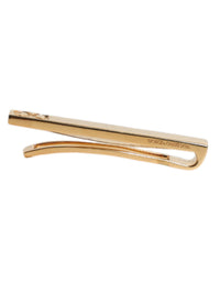 Dolce & Gabbana Dolce & Gabbana Gold Tone Brass Logo Branded Tie Clip Men's Bar