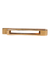 Dolce & Gabbana Dolce & Gabbana Black Sapphire Gold Tone Brass Tie Clip Men's Bar