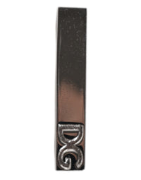 Dolce & Gabbana Dolce & Gabbana Silver Tone Brass Logo Branded Tie Clip Men's Bar