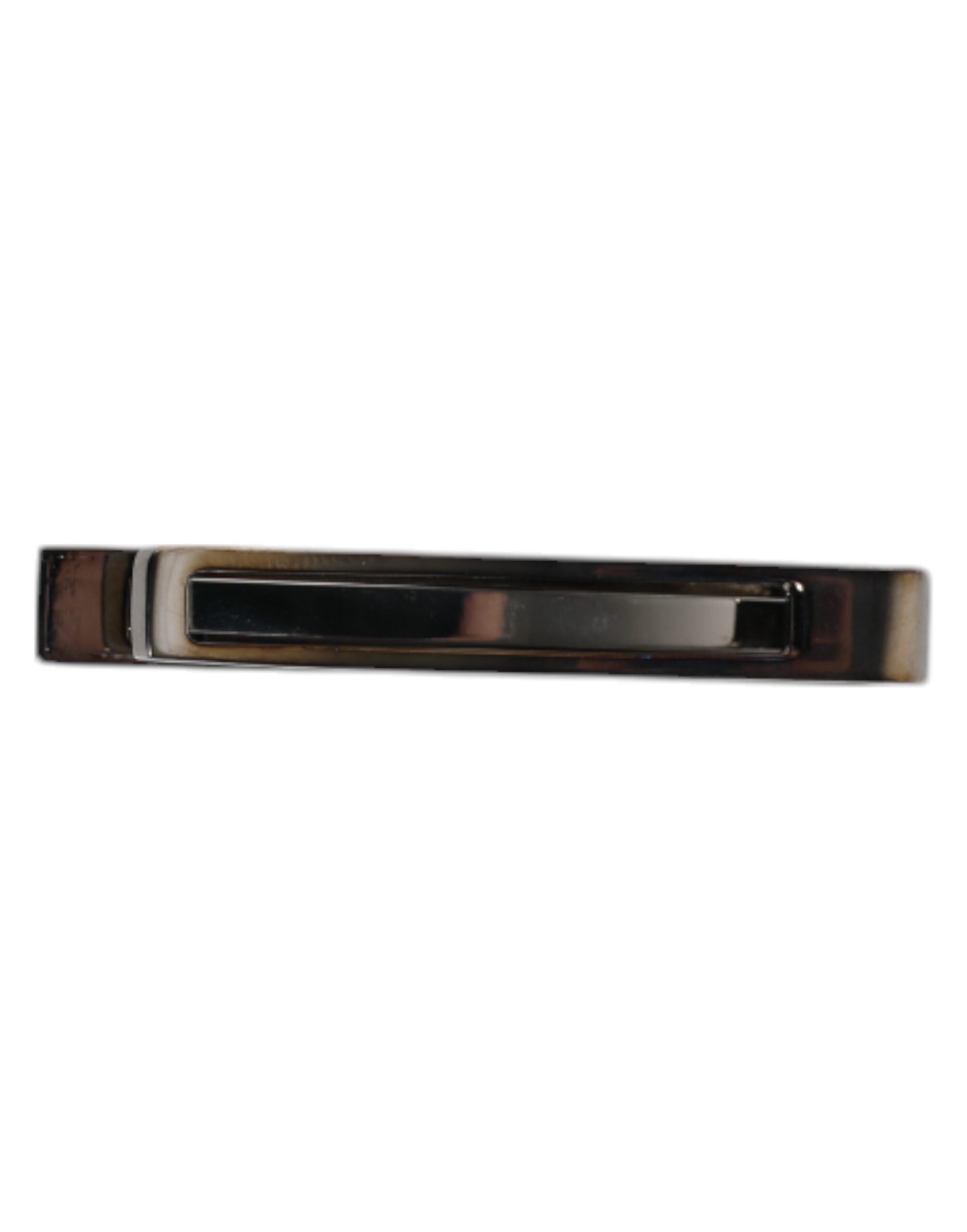 Dolce & Gabbana Dolce & Gabbana Black Tone Brass Logo Branded Tie Clip Men's Bar