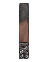 Dolce & Gabbana Dolce & Gabbana Silver Tone Brass Logo Branded Tie Clip Men's Bar