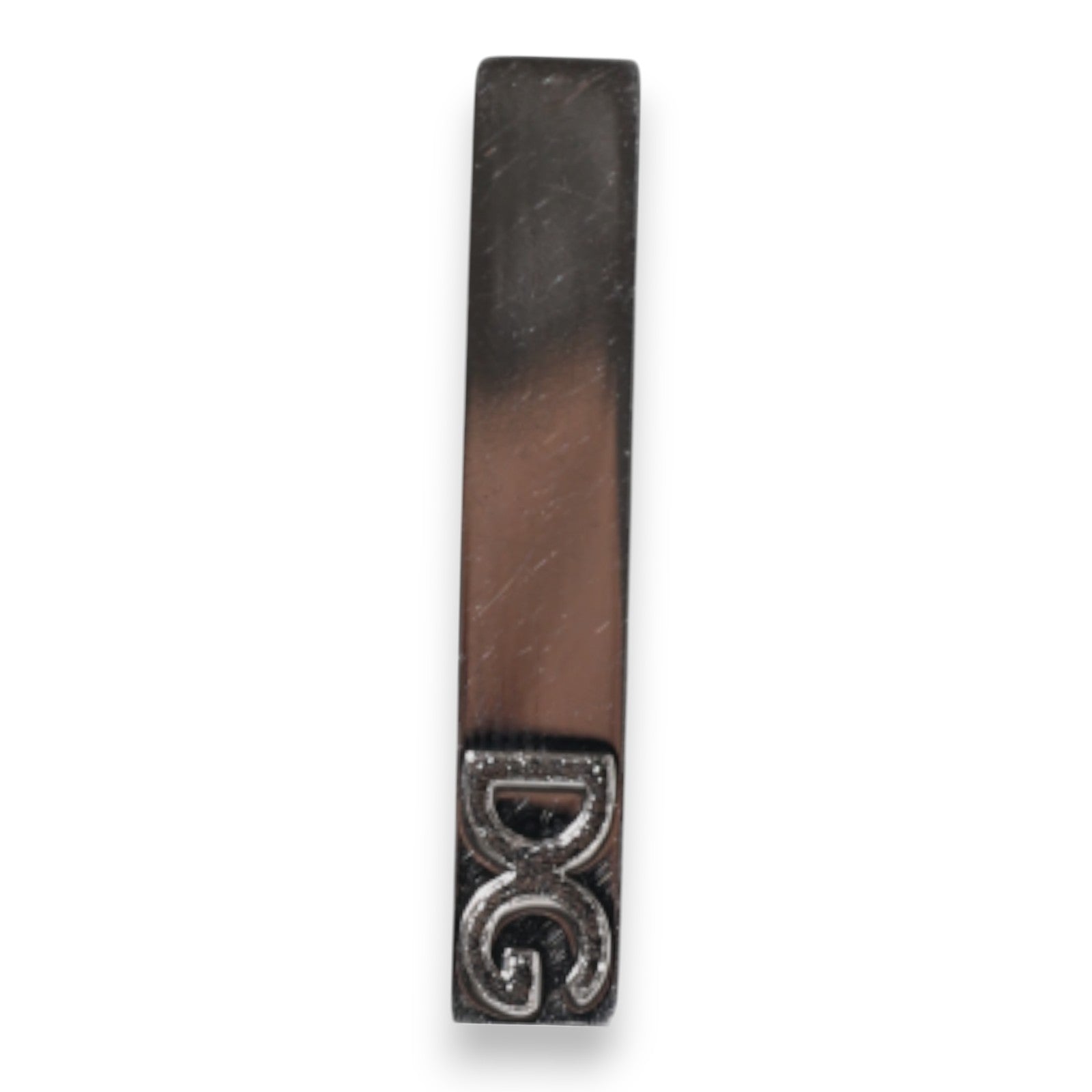 Dolce & Gabbana Dolce & Gabbana Silver Tone Brass Logo Branded Tie Clip Men's Bar