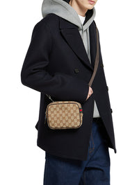 Gucci Men Mini Gg Canvas Bag
