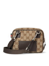 Gucci Men Mini Gg Canvas Bag