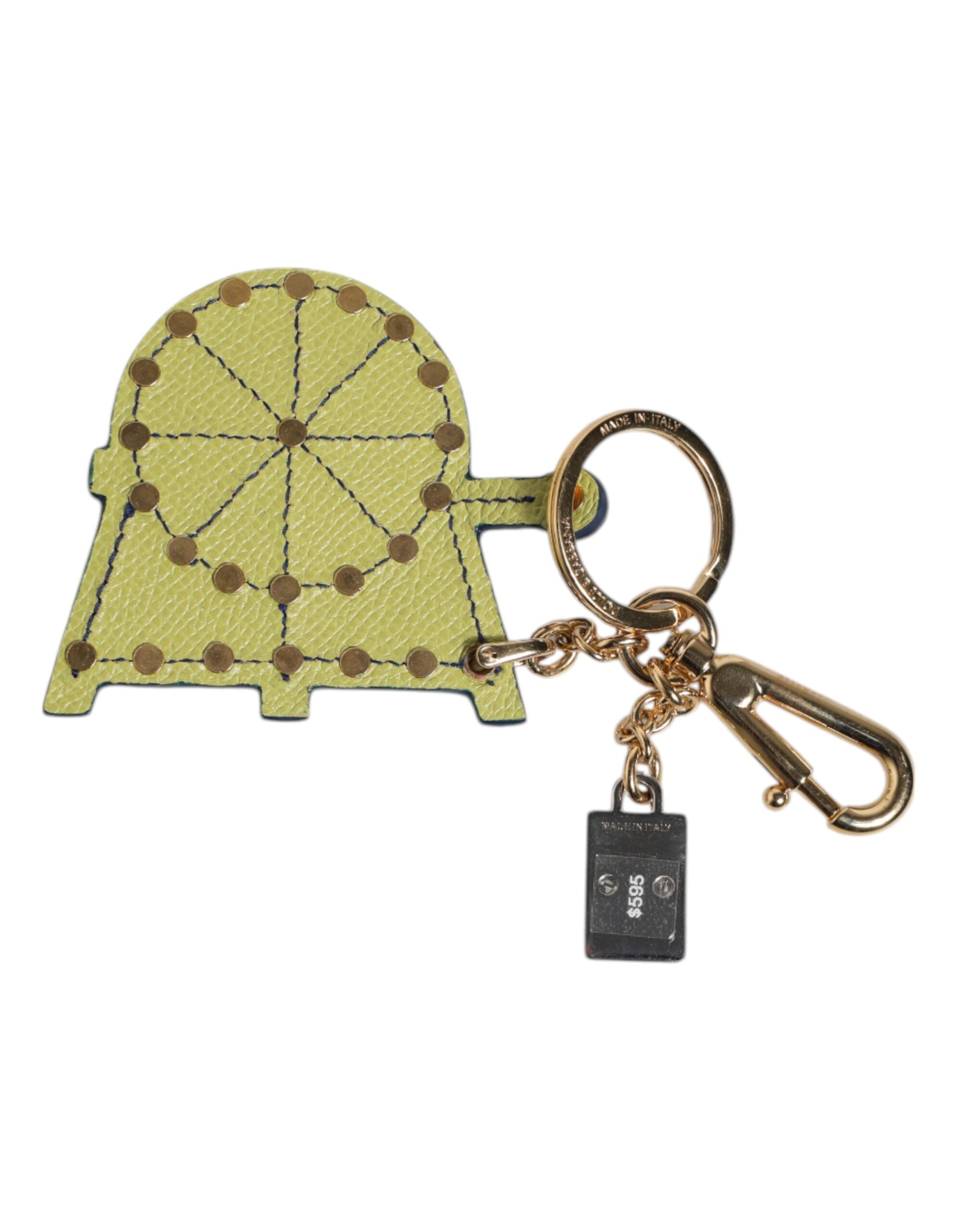 Dolce & Gabbana Dolce & Gabbana Multicolor Gold Tone Carretto Keychain Women's Keyring