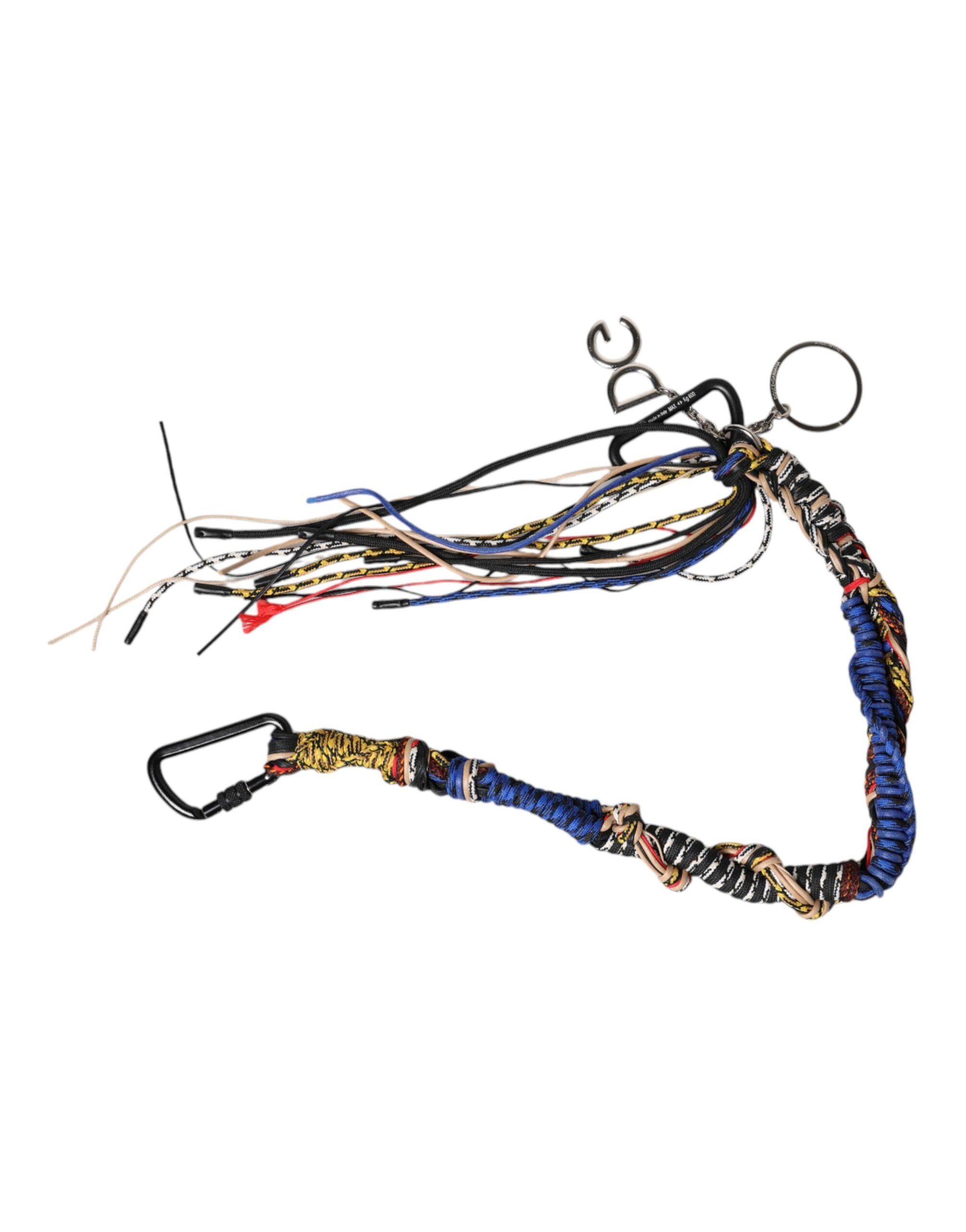 Dolce & Gabbana Dolce & Gabbana Multicolor Braided Rope Logo Bag Shoulder Women's Strap