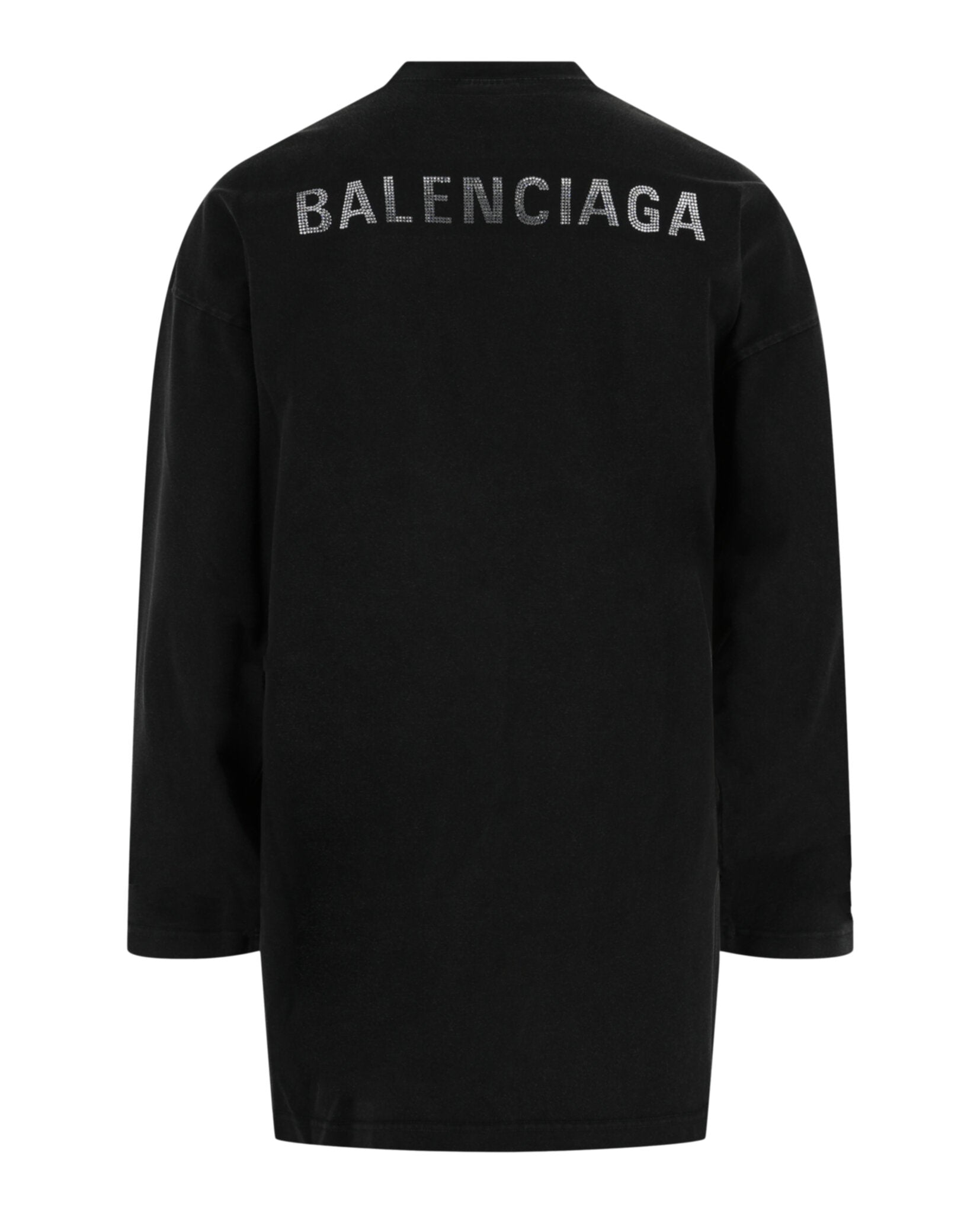 Balenciaga Balenciaga Mens Oversized Long-Sleeve Logo T-Shirt