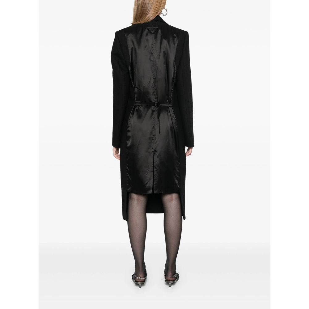 Prada Black Coats - Double Breasted & Peacoats Women