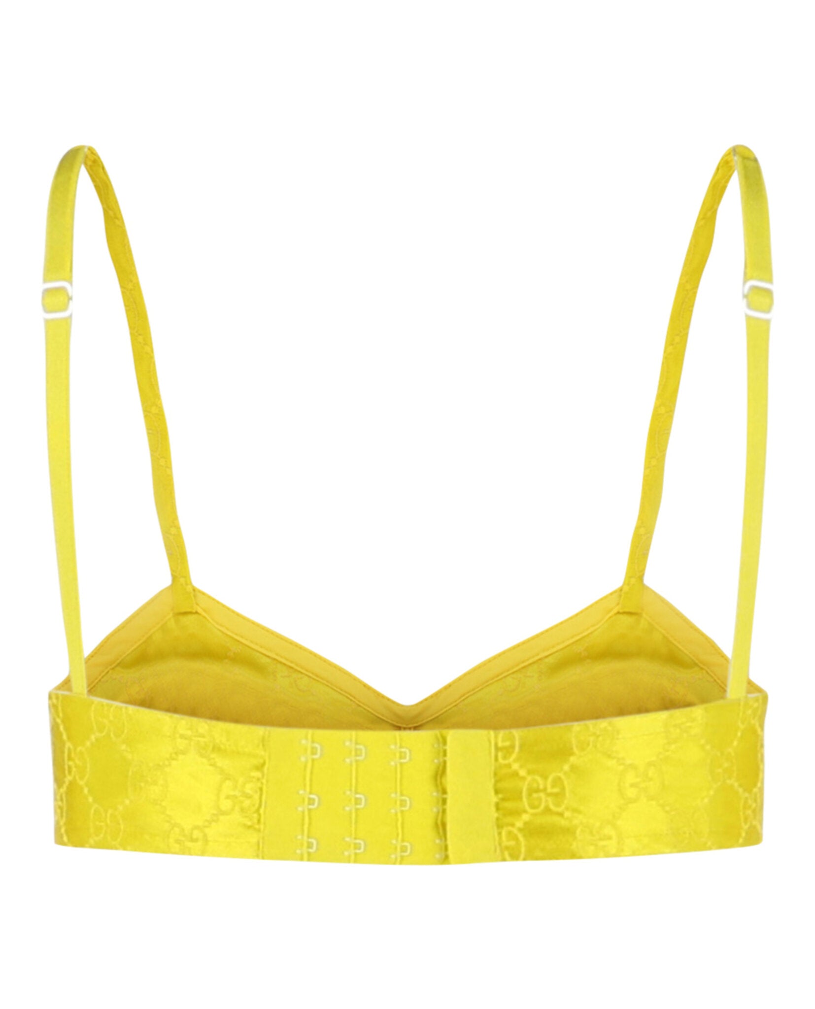 Gucci Womens Embroidered Silk Bra