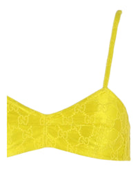 Gucci Womens Embroidered Silk Bra