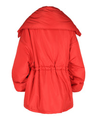 Balenciaga Balenciaga Womens Draped Collar Padded Parka