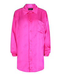 Balenciaga Balenciaga Womens BB Monogram Silk Shirt