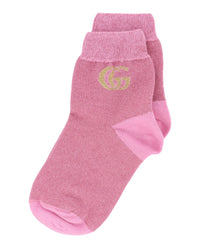 Gucci Womens GG Lurex Socks