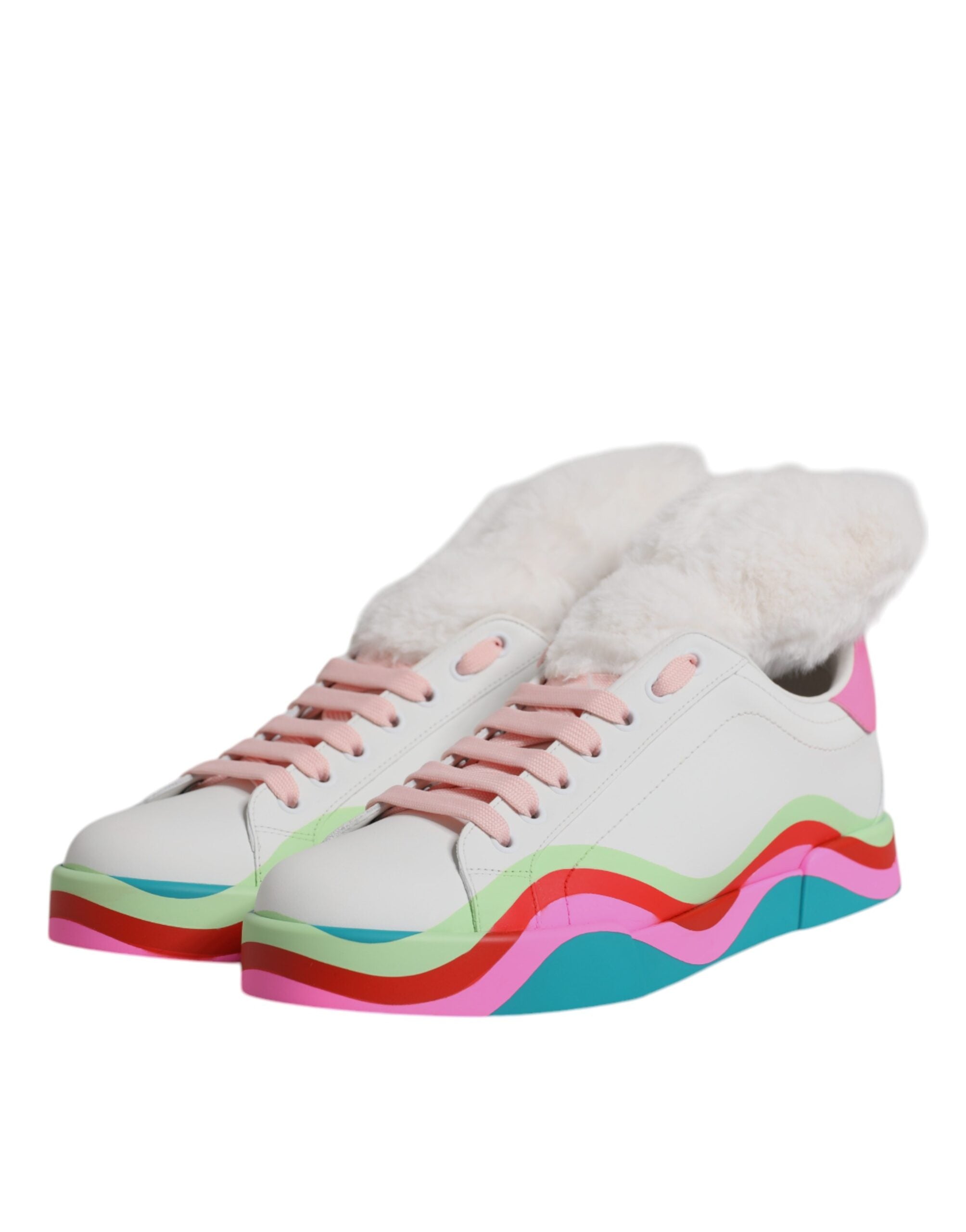 Dolce & Gabbana Multicolor Low Top Trainers Sneakers Women's Shoes