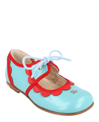 Gucci Girls Scalloped-Trim Dress Shoes