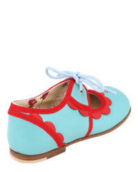 Gucci Girls Scalloped-Trim Dress Shoes