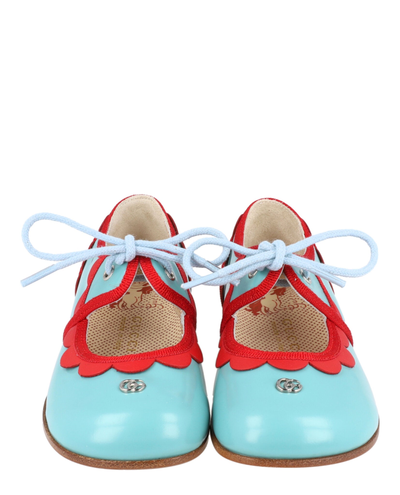 Gucci Girls Scalloped-Trim Dress Shoes