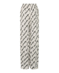 Balenciaga Womens Scribble Silk Jacquard Pajama Pants