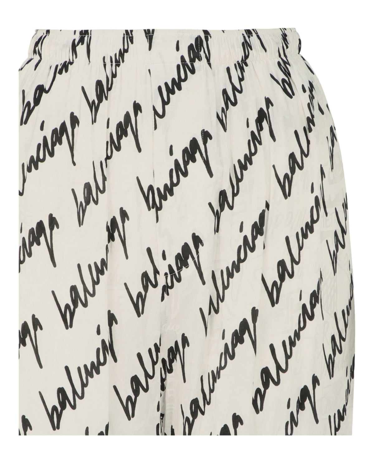 Balenciaga Womens Scribble Silk Jacquard Pajama Pants