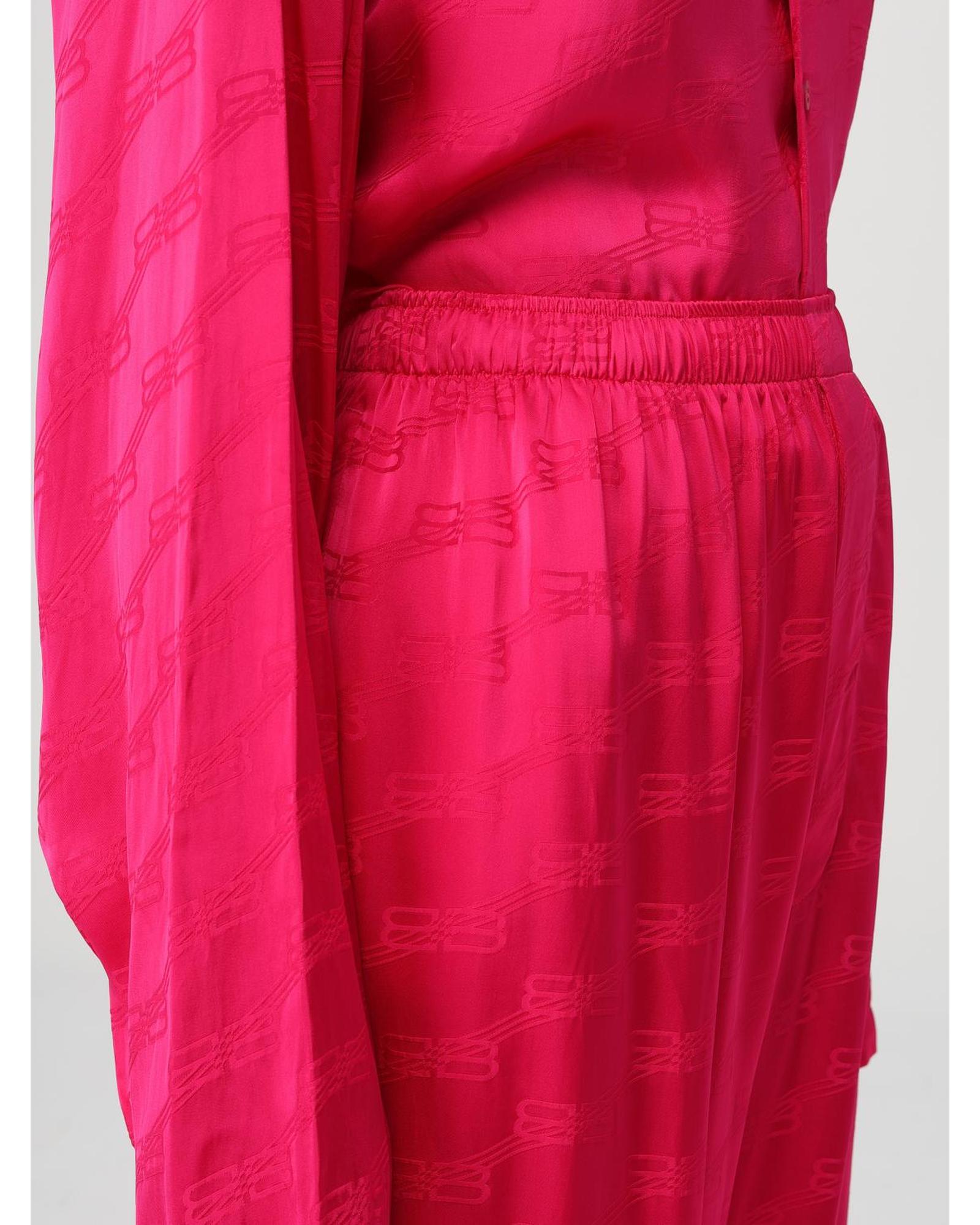 パンツ BALENCIAGA Woman Pants Fuchsia 681822TMO68 5510 Balenciaga Wide Leg Embossed Pants Women Fuchsia – Bluefly