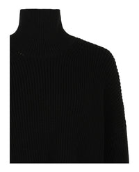 Balenciaga Womens Cropped Knit Sweater