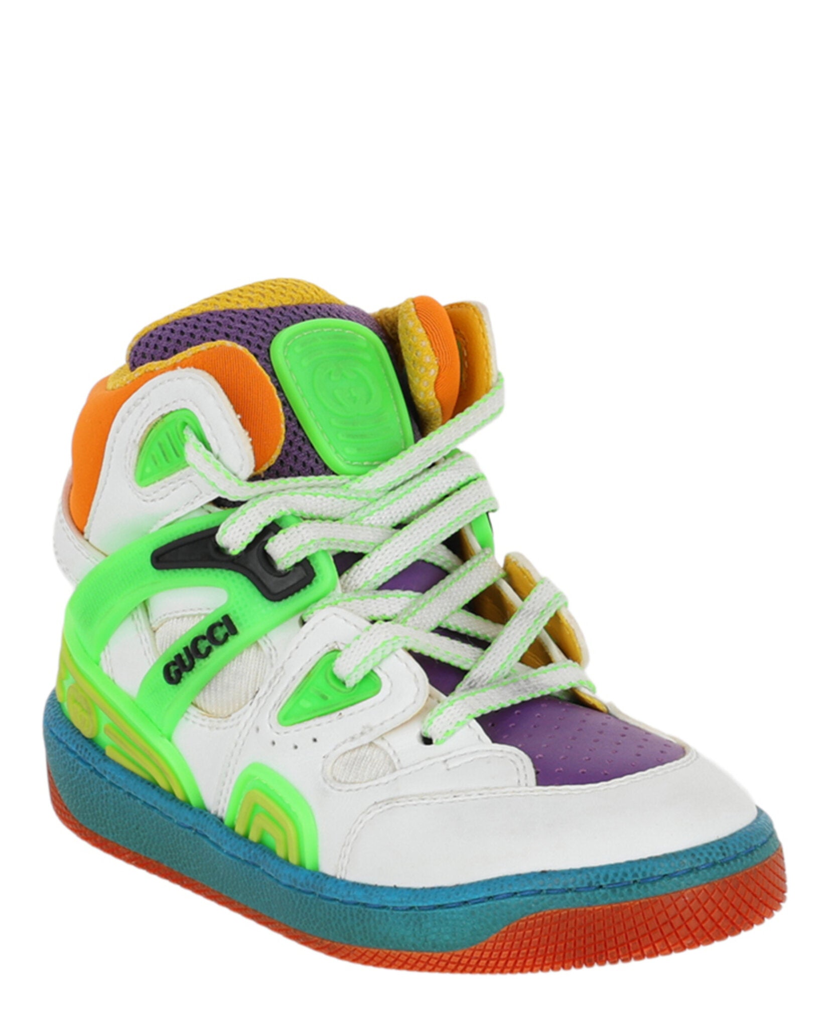 Gucci Unisex-Child Colorblock High-Top Sneakers – Bluefly