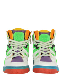 Gucci Unisex-Child Basket Leather High-Top Sneakers