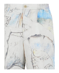 Alexander McQueen Mens William Blake Dante Shorts