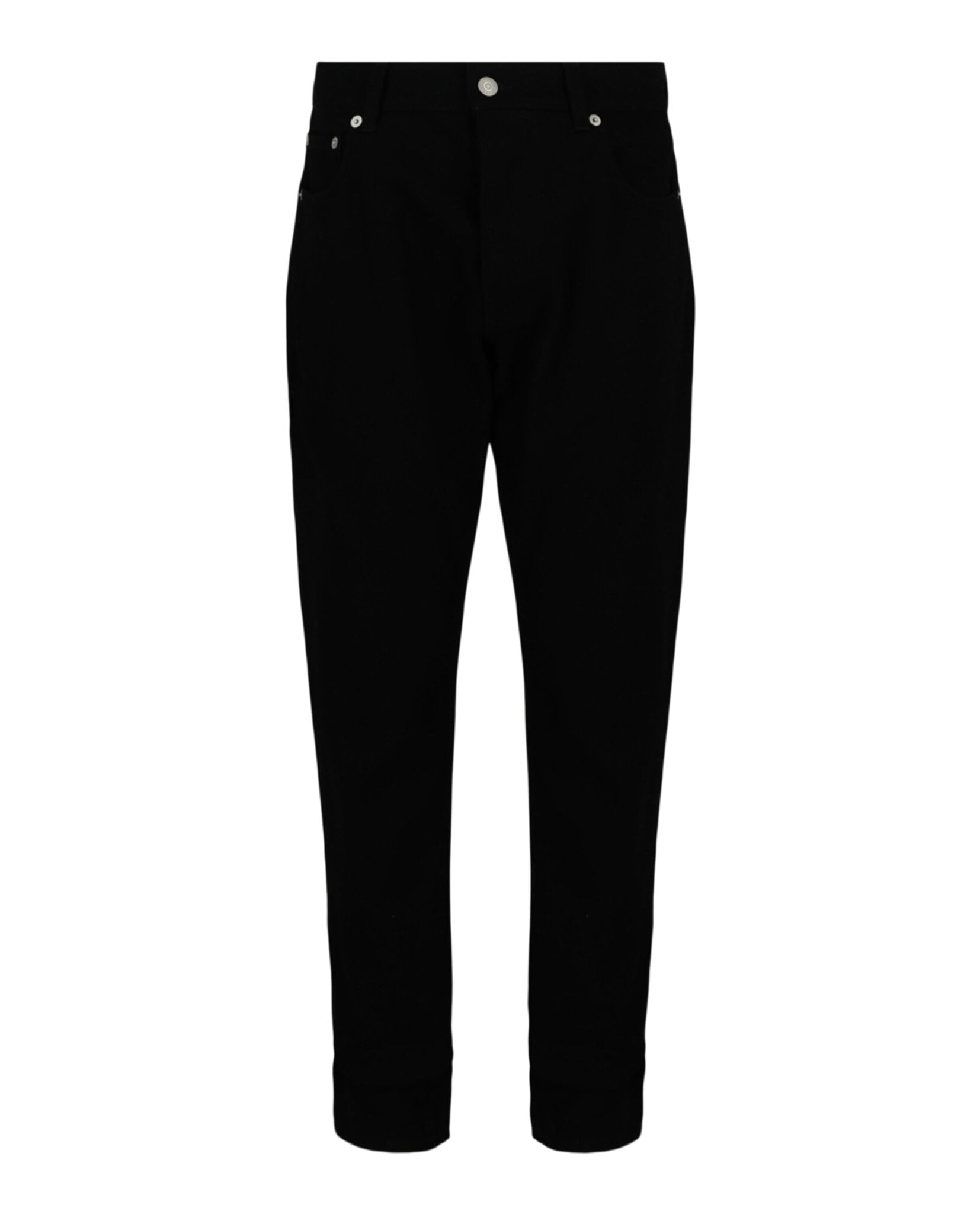 Alexander McQueen Mens Logo Embroidered Jeans