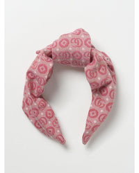 Gucci Bow Headband Monogram Pattern Kids Pink Hairbands