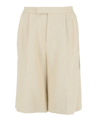 Gucci Womens High Rise Tweed Shorts