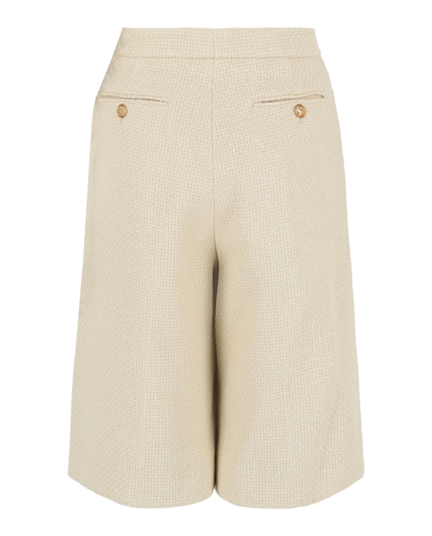 Gucci Womens High Rise Tweed Shorts
