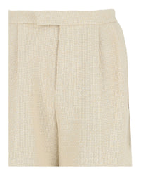 Gucci Womens High Rise Tweed Shorts