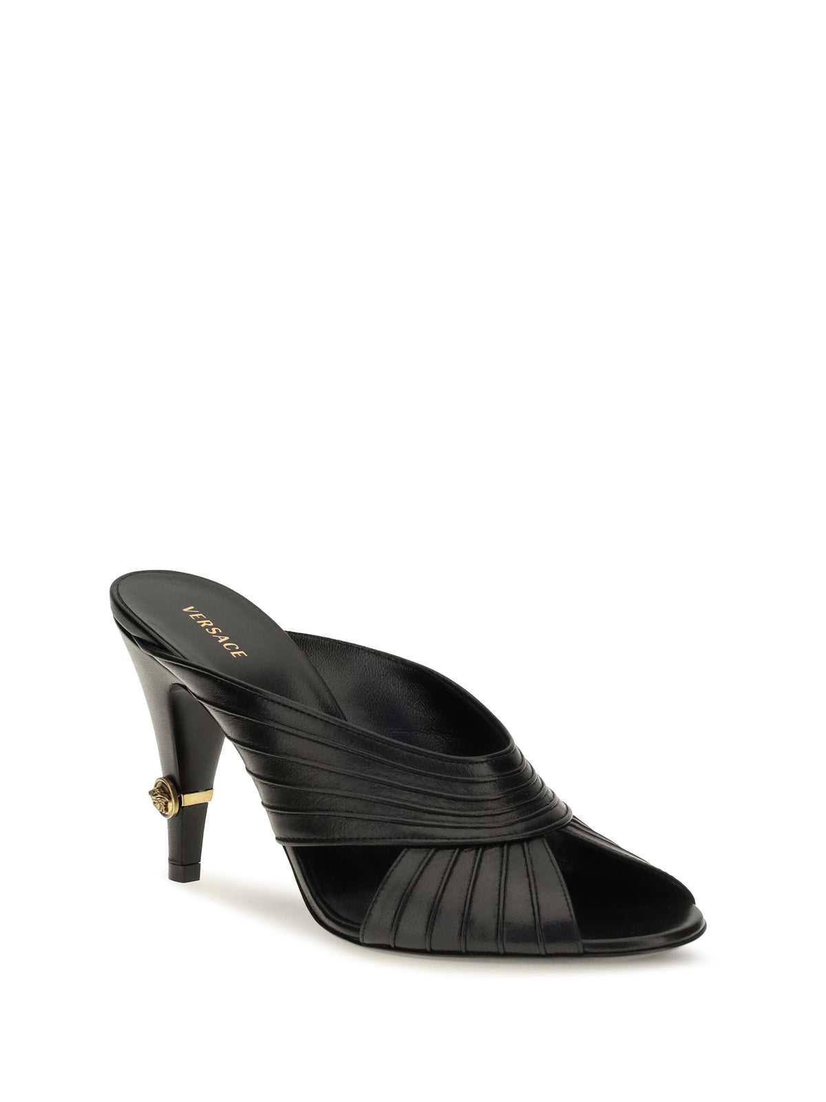 Versace Women Gianni Nappa Leather Mules