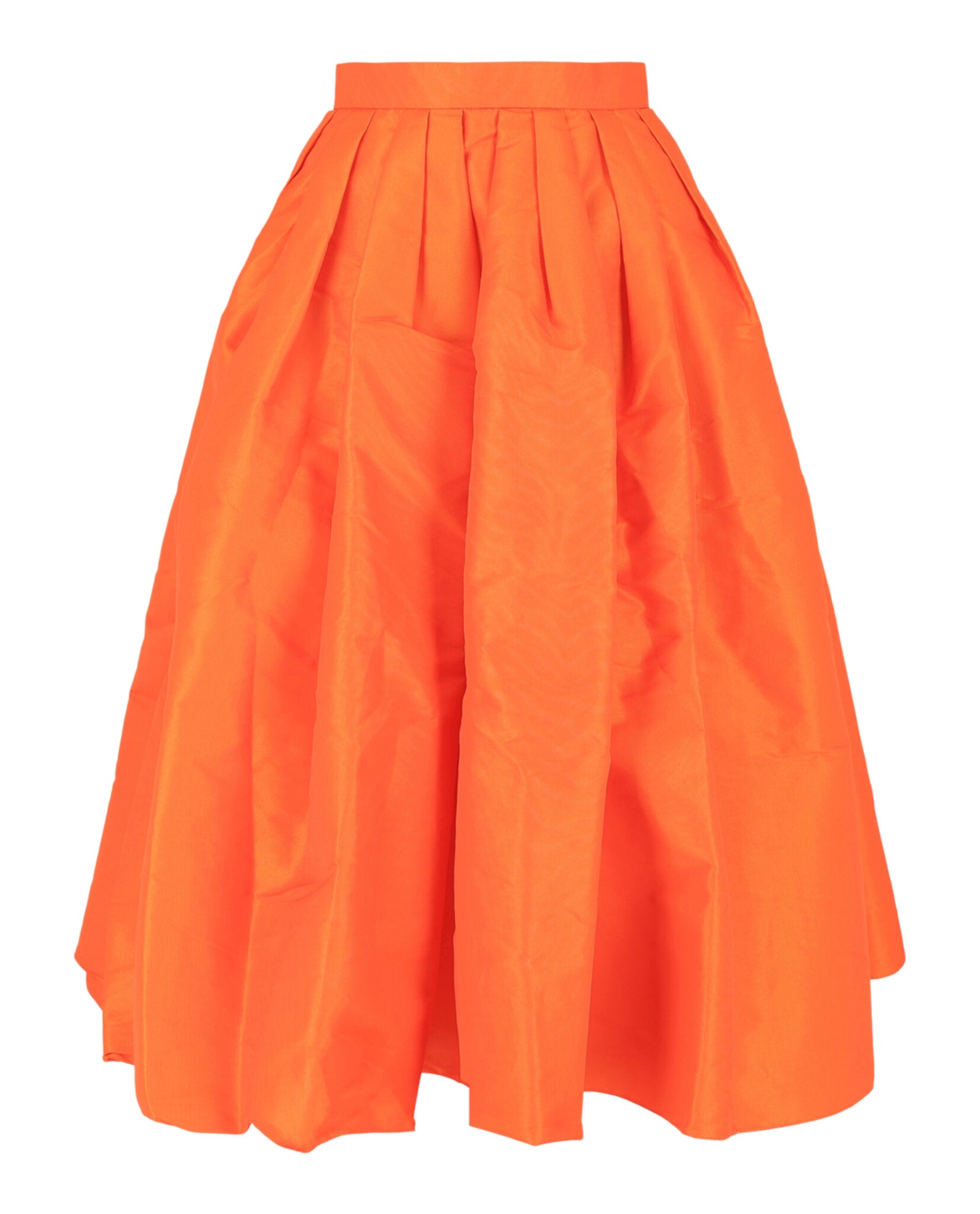 Alexander McQueen Womens Pleated Midi Skirt