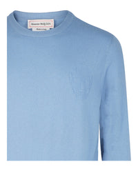 Alexander McQueen Mens Cashmere Skull Sweater