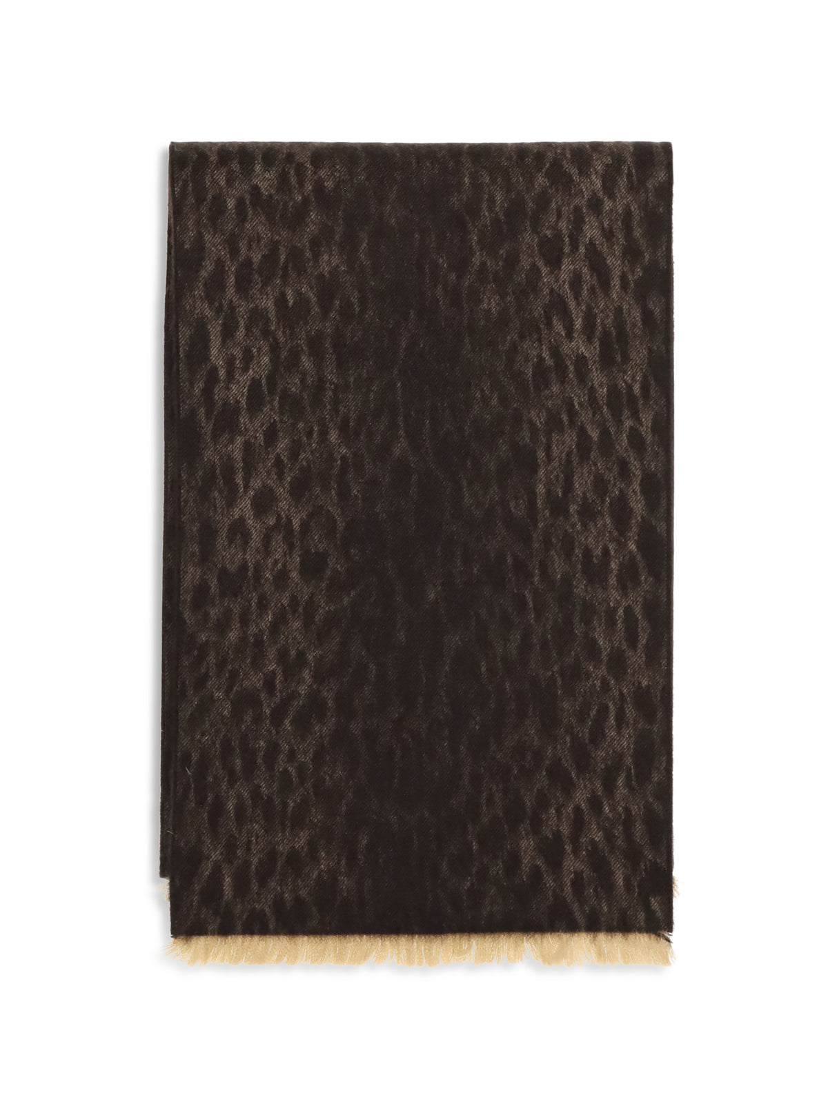 GUCCI Gucci Women Leopard-Print Wool Scarf With Monogram