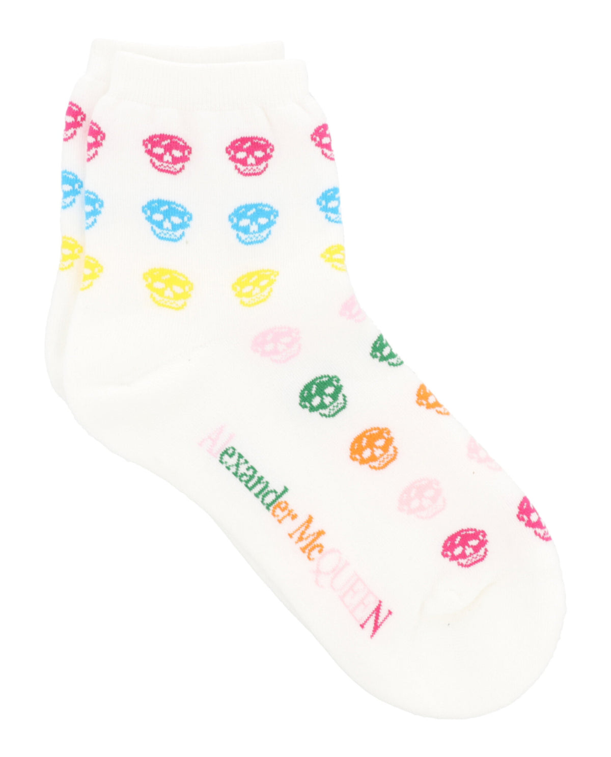 Alexander McQueen Womens Skull Print Socks