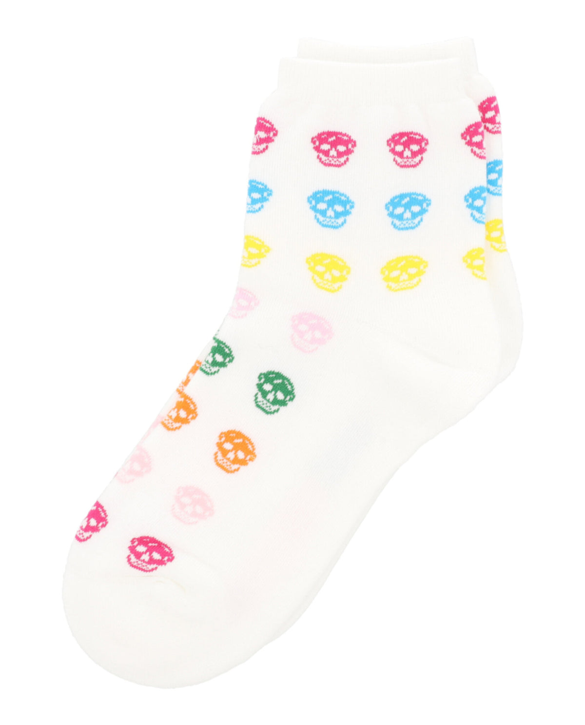 Alexander McQueen Womens Skull Print Socks