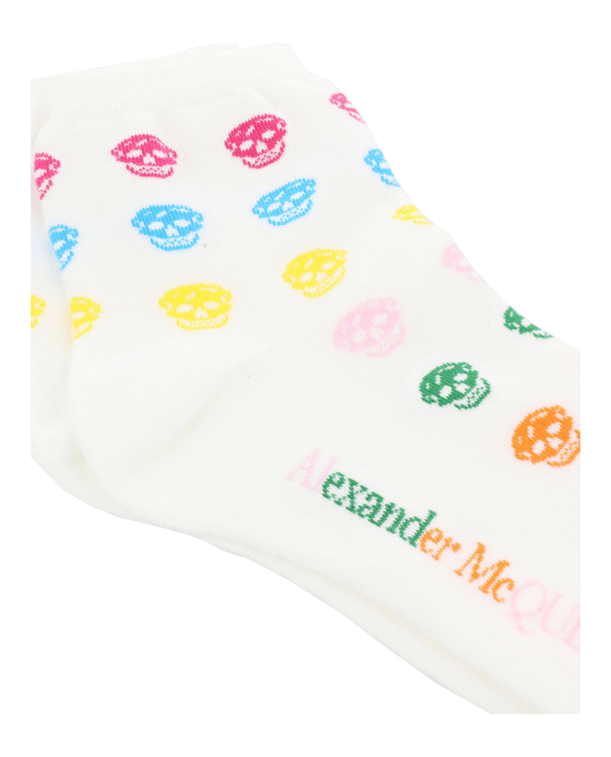 Alexander McQueen Womens Skull Print Socks