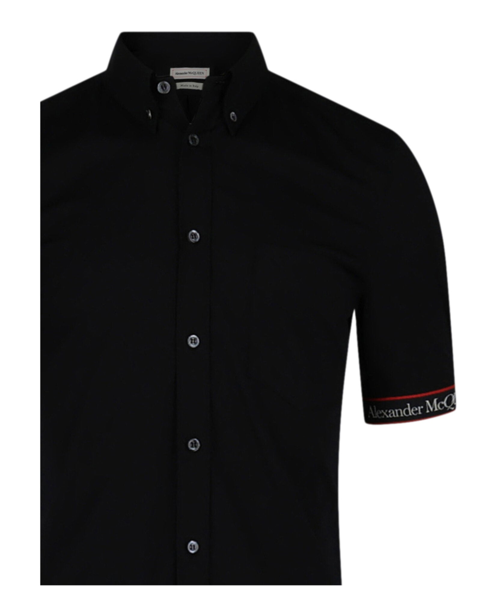 Alexander McQueen Mens Selvedge Tape Button-Up Shirt