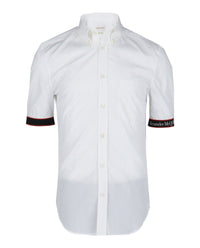 Alexander McQueen Mens Selvedge Tape Button-Up Shirt